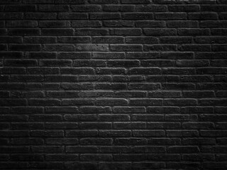 Fototapeta na wymiar Old vintage retro style dark bricks wall for abstract brick background and texture.