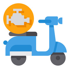 Engine flat icon