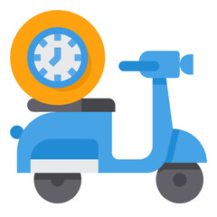 time flat icon