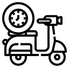 time outline icon