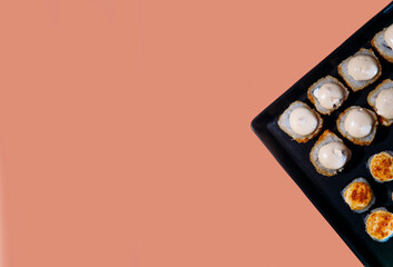 rolls in a container, the concept of delivery of rolls