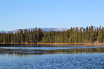 lake and forest, Nordegg, Alberta