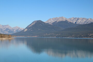 Calm Reflections On The Lake, Nordegg, Alberta