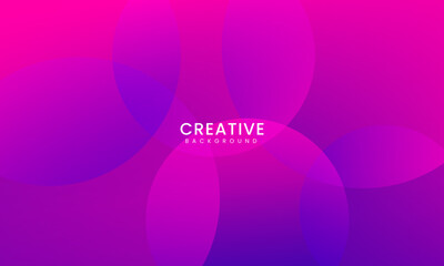 Abstract purple background with circles. Dynamic shapes composition. Vector illustration