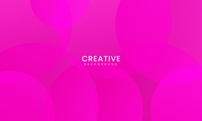 Abstract pink background with circles. Dynamic shapes composition. Vector illustration