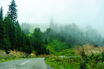 Caucasus mountain in georgian region Guria