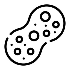 sponge line icon