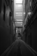 Fototapeta premium A small alley in the city during lockdown