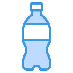 bottle blue outline icon