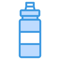 bottle blue outline icon