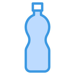 bottle blue outline icon