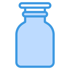 bottle blue outline icon