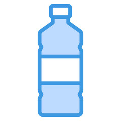 bottle blue outline icon