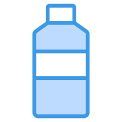 bottle blue outline icon