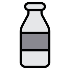 bottle filled outline icon