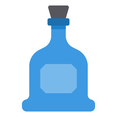 bottle flat icon