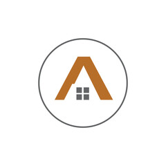 Home logo design include mountain symbol logo