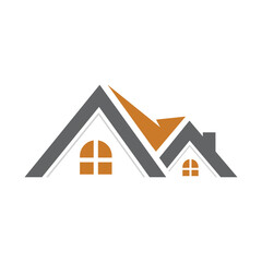 Real estate logo design. Abstract home logo design