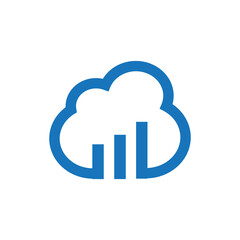 Cloud finance logo design. Cloud finance icon design