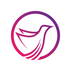 Bird logo template vector icon design