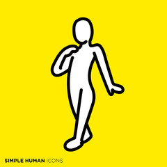 シンプルな人間のアイコンシリーズ　「高貴な人」