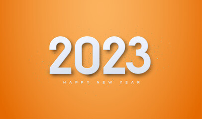 3d number 2023 for happy new year 2023 greetings.