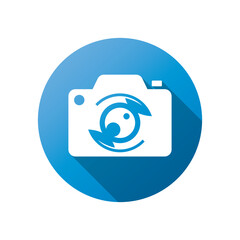Camera icon vector logo design