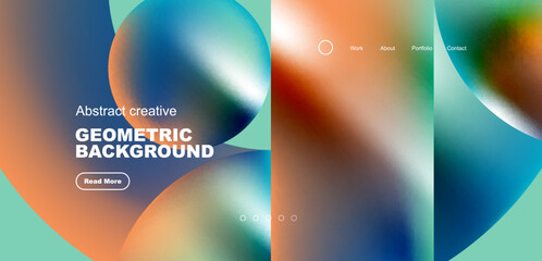 Shiny circles and round elements geometric background. Vector illustration for wallpaper, banner, background, leaflet, catalog, cover, flyer