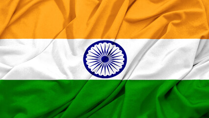 India Flag Waving Background Image