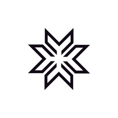 Letter M logo design. Minimalist M logo design