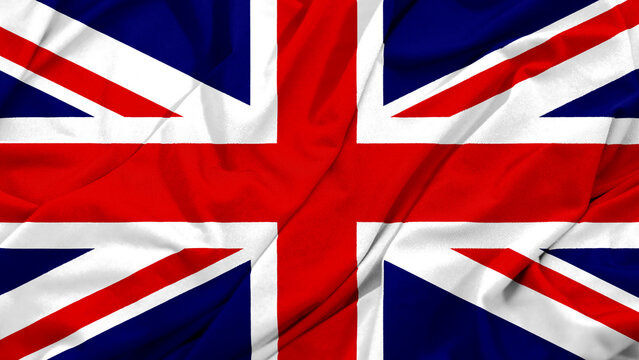 UK Flag Waving Background Image