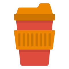 coffee cup flat icon