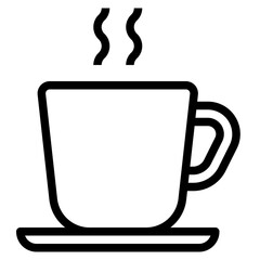 coffee cup outline icon