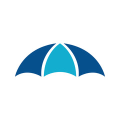 Umbrella logo design. Abstract umbrella © studio_08