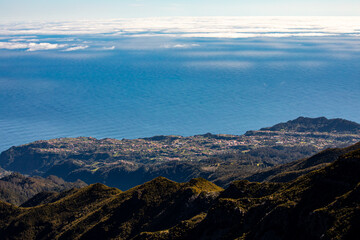Obraz premium View from Pico Ruivo, Maderia 
