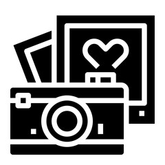 photo glyph icon