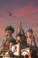 Fototapeta na wymiar St Basil Cathedral moscow russia