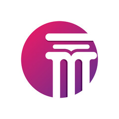 Column logo template vector icon design