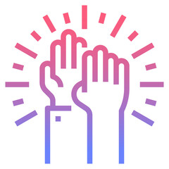 trust line gradient icon