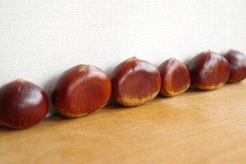 秋の味覚の栗