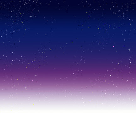 夜空とキラキラ星