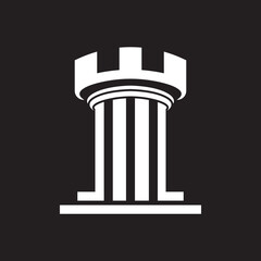 Column logo template vector icon design