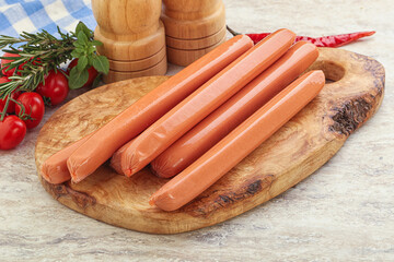 Boiled Pork sausages for brakfast