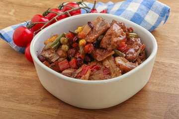 Roasted pork with oyster sauce