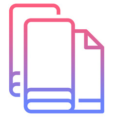 Cloth line gradient icon