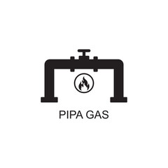 pipe gas icon , industry icon