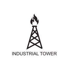 industrial tower icon , industry icon