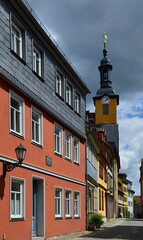 Historical Buildings in the Old Town of Rudolstadt, Thuringia