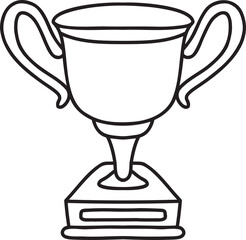 Hand Drawn trophy illustration