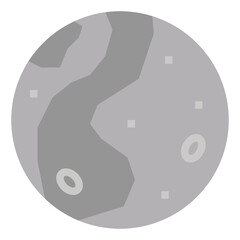 Moon flat icon